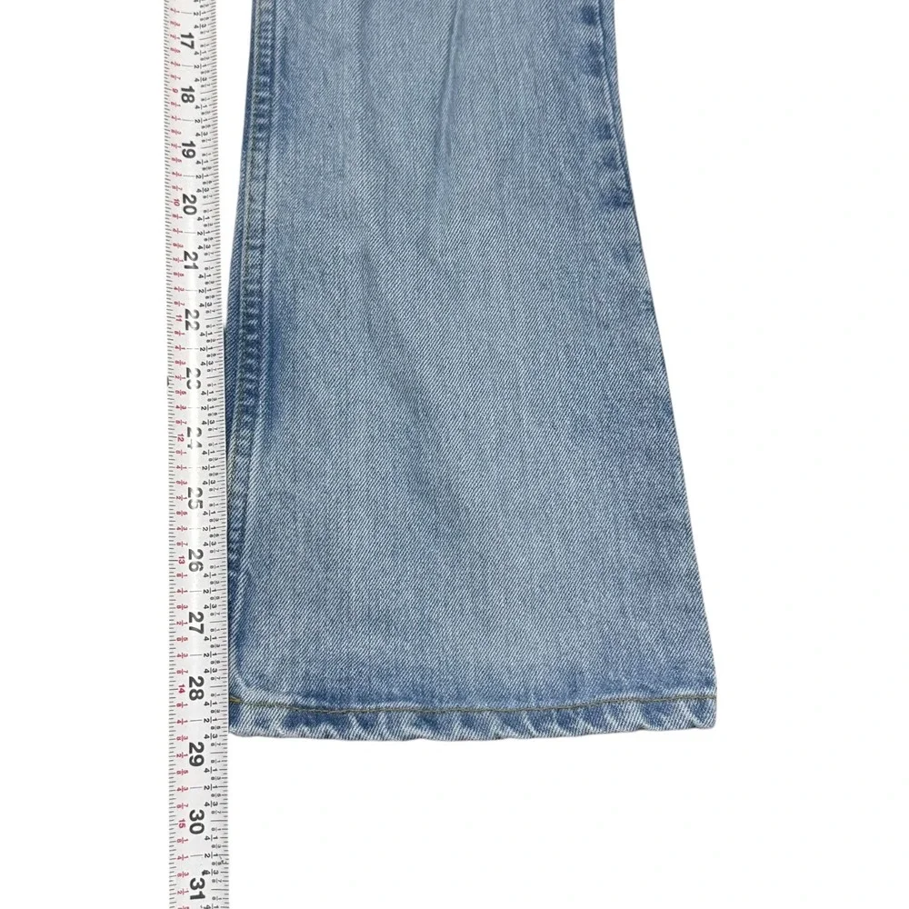 Vintage 2000s Gap Flared Cotton Blue Light Wash Jeans Youth 14 Slim (23.5x28.75)